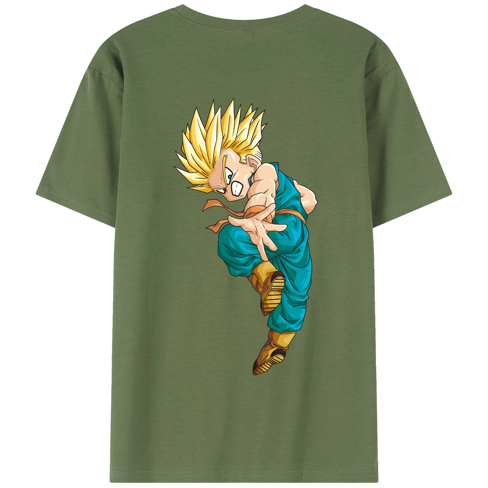 （画像用） ドラゴンボール DRAGON BALL 綿100％ メンズ半袖Tシャツ（バックプリント） 通気性